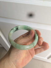 Load image into Gallery viewer, 59.5mm certified Type A 100% Natural sunny green Jadeite bangle AX76-6145