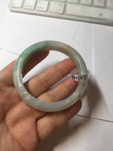 Load image into Gallery viewer, 52mm 100% natural Type A sunny green pink carved and golden-painted jadeite jade bangle PH201