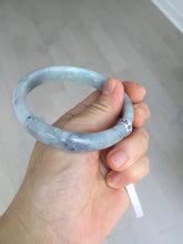 Load image into Gallery viewer, 59mm Certified Type A 100% Natural green gray black(Wuji, 淡乌鸡) Jadeite Jade bangle BQ55-6886