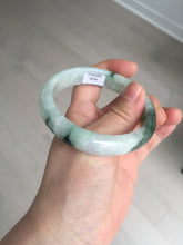 Load image into Gallery viewer, 57mm 100% natural Type A sunny green white purple jadeite jade bangle BN5-8234