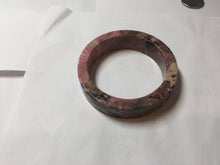 Load image into Gallery viewer, 50.5mm 100% natural pink/black/brown/black chubby round cut rose stone (Rhodonite) bangle SY135