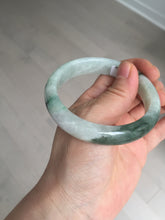 Load image into Gallery viewer, 57mm 100% natural Type A sunny green white purple jadeite jade bangle BN5-8234