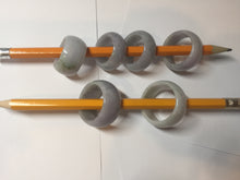 Load image into Gallery viewer, 100% natural type A light purple/green/white broad jadeite jade band ring thumb ring Pb42