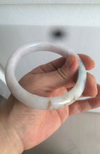 Load image into Gallery viewer, 61.2mm Certified Type A 100% Natural light green/white/brown/purple Jadeite Jade bangle AH82-0480
