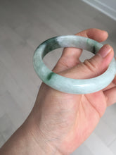 Load image into Gallery viewer, 57mm 100% natural Type A sunny green white purple jadeite jade bangle BN5-8234