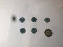 Load image into Gallery viewer, 100% Natural blue gray green Guatemala jadeite Jade flower pendant group BH61