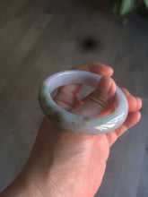 Load image into Gallery viewer, 52.8mm Certificated light green, white, purple, brown jadeite jade bangle K129-0614