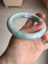 Load image into Gallery viewer, 59mm Certified Type A 100% Natural sunny green purple Jadeite Jade bangle BP40-1180