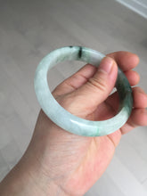 Load image into Gallery viewer, 57mm 100% natural Type A sunny green white purple jadeite jade bangle BN5-8234