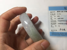 Load image into Gallery viewer, 51.2mm Certified Type A 100% Natural light green purple jadeite jade bangle AA100-9100
