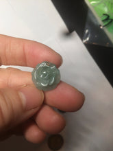 Load image into Gallery viewer, 100% Natural blue gray green Guatemala jadeite Jade flower pendant group BH61