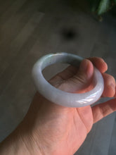 Load image into Gallery viewer, 52.8mm Certificated light green, white, purple, brown jadeite jade bangle K129-0614