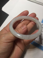 Load image into Gallery viewer, 49mm certified 100% natural Type A icy watery sunny green white yellow jadeite jade bangle BN70-9367