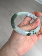 Load image into Gallery viewer, 57mm 100% natural Type A sunny green white purple jadeite jade bangle BN5-8234