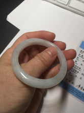 Load image into Gallery viewer, 49mm certified 100% natural Type A icy watery sunny green white yellow jadeite jade bangle BN70-9367