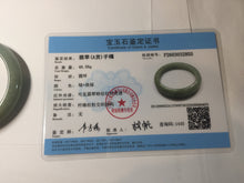 Load image into Gallery viewer, 53.6mm Certified Type A 100% Natural black/dark green/gray Jadeite bangle PJ51-2855