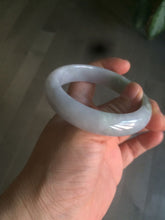 Load image into Gallery viewer, 52.8mm Certificated light green, white, purple, brown jadeite jade bangle K129-0614