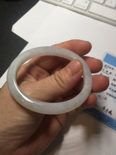 Load image into Gallery viewer, 49mm certified 100% natural Type A icy watery sunny green white yellow jadeite jade bangle BN70-9367