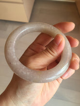 Load image into Gallery viewer, 56mm 100% natural light purple/pale pink/beige with flying snow Quartzite (Shetaicui jade) bangle SY76