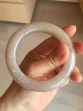 Load image into Gallery viewer, 56mm 100% natural light purple/pale pink/beige with flying snow Quartzite (Shetaicui jade) bangle SY76