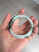 Load image into Gallery viewer, 53.9mm 100% natural Type A sunny green white purple jadeite jade bangle BN4-8233