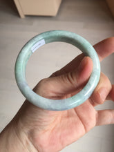 Load image into Gallery viewer, 59mm Certified Type A 100% Natural sunny green purple Jadeite Jade bangle BP40-1180