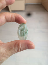 Load image into Gallery viewer, 100% Natural type A light green safe and sound pendant with the carved hieroglyph of "Buddha" jadeite Jade pendant group B99