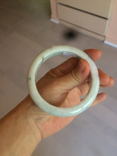 Load image into Gallery viewer, 60.5mm Certified Type A 100% Natural light green/white/brown Jadeite Jade bangle AH81-0428