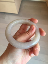 Load image into Gallery viewer, 56mm 100% natural light purple/pale pink/beige with flying snow Quartzite (Shetaicui jade) bangle SY76