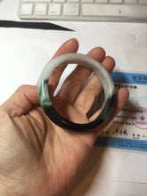 Load image into Gallery viewer, 53.2mm certificated Type A 100% Natural sunny green/brown/purple/black(FU LU SHOU, 福禄寿) Jadeite Jade bangle BG237-3302