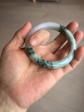 Load image into Gallery viewer, 56mm certified 100% natural Type A light green brown purple jadeite jade bangle AA31-4076