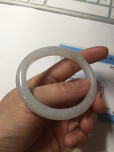 Load image into Gallery viewer, 49mm certified 100% natural Type A icy watery sunny green white yellow jadeite jade bangle BN70-9367