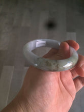 Load image into Gallery viewer, 52.8mm Certificated light green, white, purple, brown jadeite jade bangle K129-0614