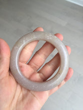 Load image into Gallery viewer, 56mm 100% natural light purple/pale pink/beige with flying snow Quartzite (Shetaicui jade) bangle SY76