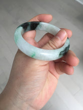 Load image into Gallery viewer, 53.9mm 100% natural Type A sunny green white purple jadeite jade bangle BN4-8233