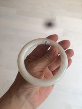 Load image into Gallery viewer, 54.9mm certified 100% Natural white/beige round cut nephrite Jade bangle HT89-7851