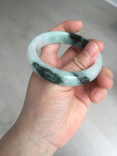 Load image into Gallery viewer, 53.9mm 100% natural Type A sunny green white purple jadeite jade bangle BN4-8233