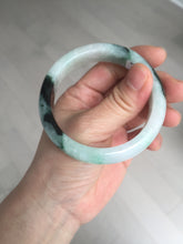 Load image into Gallery viewer, 53.9mm 100% natural Type A sunny green white purple jadeite jade bangle BN4-8233