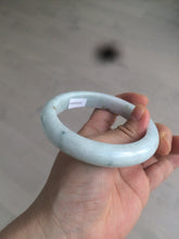 Load image into Gallery viewer, 60.5mm Certified Type A 100% Natural light green/white/brown Jadeite Jade bangle AH81-0428