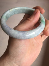 Load image into Gallery viewer, 59mm Certified Type A 100% Natural sunny green purple Jadeite Jade bangle BP38-1181