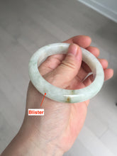 Load image into Gallery viewer, 54.7mm Certified 100% natural Type A fresh sunny green white jadeite jade bangle BN3-6337
