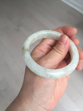 Load image into Gallery viewer, 54.7mm Certified 100% natural Type A fresh sunny green white jadeite jade bangle BN3-6337