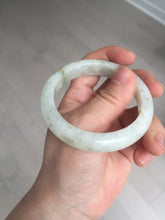 Load image into Gallery viewer, 54.7mm Certified 100% natural Type A fresh sunny green white jadeite jade bangle BN3-6337
