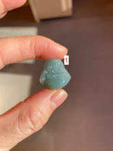 Load image into Gallery viewer, 100% Natural blue gray green Guatemala jadeite Jade happy buddha pendant group BH58