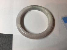 Load image into Gallery viewer, 56.9mm Certified Type A 100% Natural dark green/white/purple Jadeite Jade bangle BL82-4053