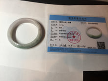 Load image into Gallery viewer, 52.8mm Certified Type A 100% Natural dark green/white/purple Jadeite Jade bangle BL83-4052