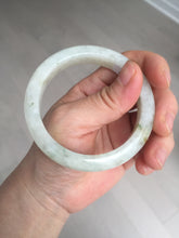 Load image into Gallery viewer, 54.7mm Certified 100% natural Type A fresh sunny green white jadeite jade bangle BN3-6337