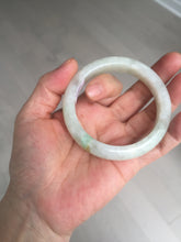 Load image into Gallery viewer, 54.7mm Certified 100% natural Type A fresh sunny green white jadeite jade bangle BN3-6337
