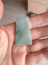 Load image into Gallery viewer, 100% Natural type A light green safe and sound pendant with the carved hieroglyph of "Buddha" jadeite Jade pendant group B99