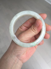 Load image into Gallery viewer, 54.7mm Certified 100% natural Type A fresh sunny green white jadeite jade bangle BN3-6337